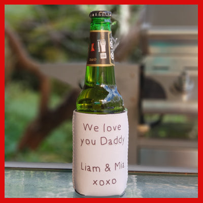 Gifts Actually - Personalised Stubby Holder - Back