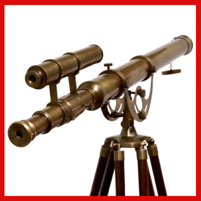 Gifts Actually - Telescope – Double Barrel on Tripod Stand