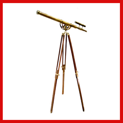 Gifts Actually - Telescope – Double Barrel on Tripod Stand - Full